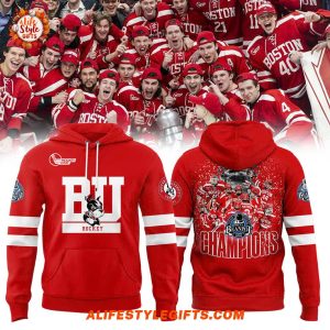 BU Men Hockey 2025 Beanpot MVP Champions Limited Hoodie