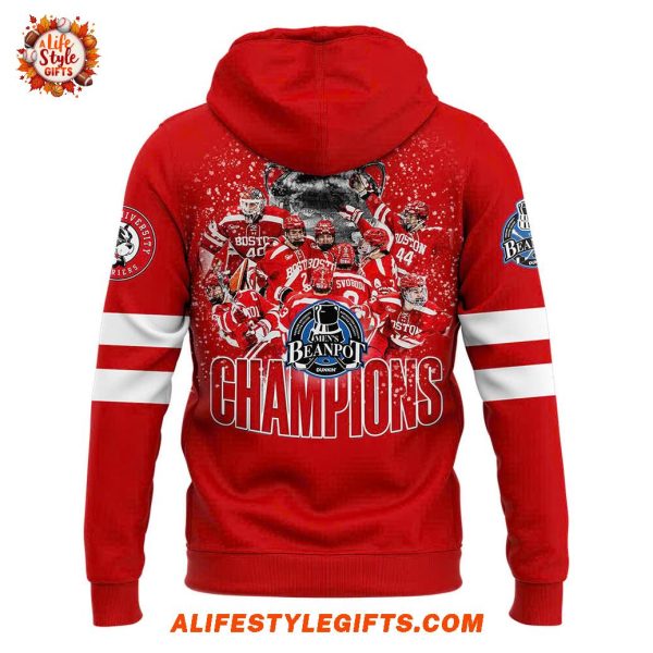 BU Men Hockey 2025 Beanpot MVP Champions Limited Hoodie