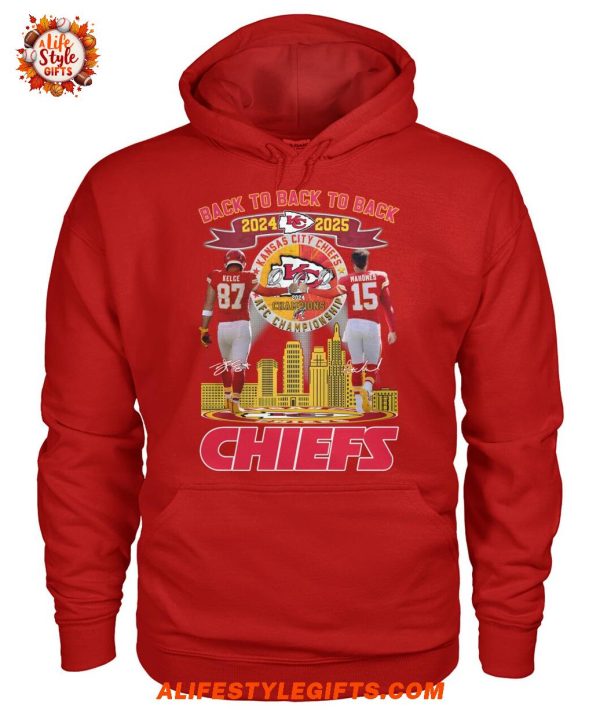 Back To Back To Back 2024 2025 Kansas City Chiefs 2D T-Shirt