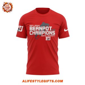 Boston University Men Ice Hockey Beanpot Champion 2025 For Fans T-Shirt