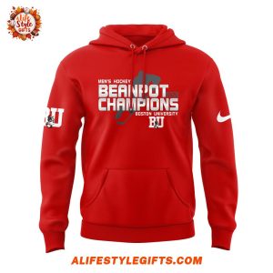 Boston University Men Ice Hockey Beanpot Champion 2025 Hoodie