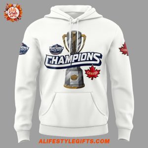 Canada Hockey 4 Nations Face-Off 2025 Champions White Hoodie