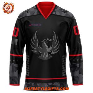 Coachella Valley Firebirds Stealth Fighter Military New 2025 Hockey Jersey