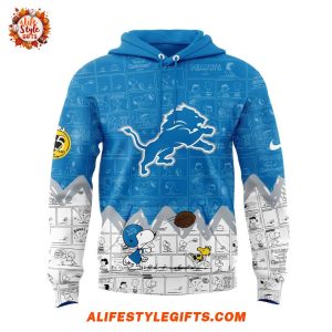 Detroit Lions 75th Anniversary of Peanuts 2025 Hoodie