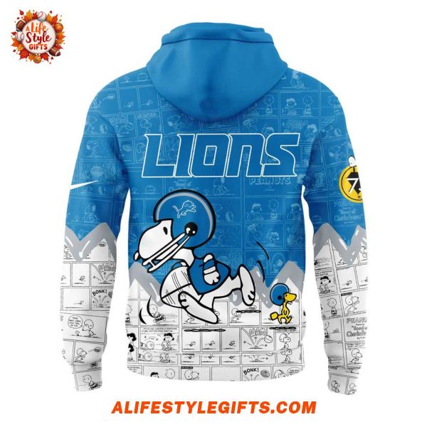 Detroit Lions 75th Anniversary of Peanuts 2025 Hoodie