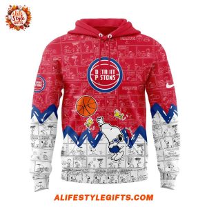 Detroit Pistons Wizards x Peanuts 75th Anniversary Hoodie