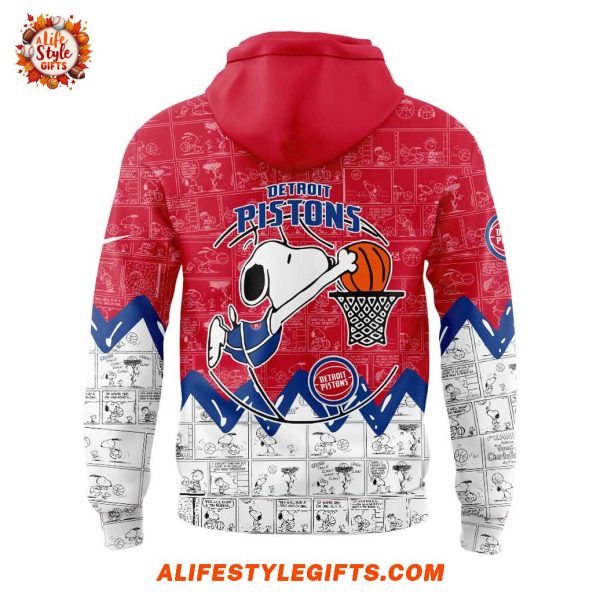 Detroit Pistons Wizards x Peanuts 75th Anniversary Hoodie