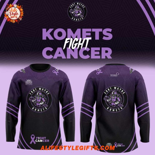 Fort Wayne Komets Fight Cancer Night 2025 Hockey Jersey