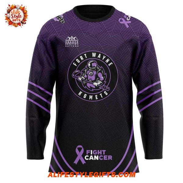 Fort Wayne Komets Fight Cancer Night 2025 Hockey Jersey