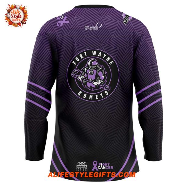 Fort Wayne Komets Fight Cancer Night 2025 Hockey Jersey