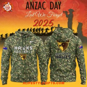 Hawthorn Hawks ANZAC Day 2025 Hoodie