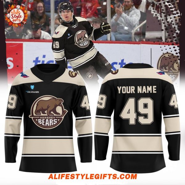 Hershey Bears Brown Uniform 2025 Hockey Jersey