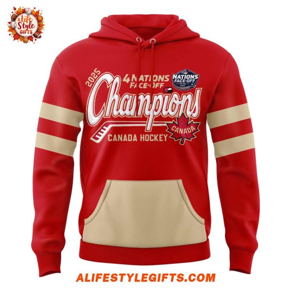 Hockey Canada Champions De La Confrontation De 4 Nations Limited Hoodie