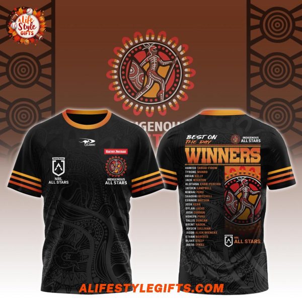 Indigenous All Stars Winner List Team 2025 Shirt