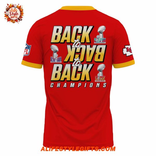 Kansas City Chiefs Back to Back LIX to Back Super Bowl Champions 2025 T-Shirt