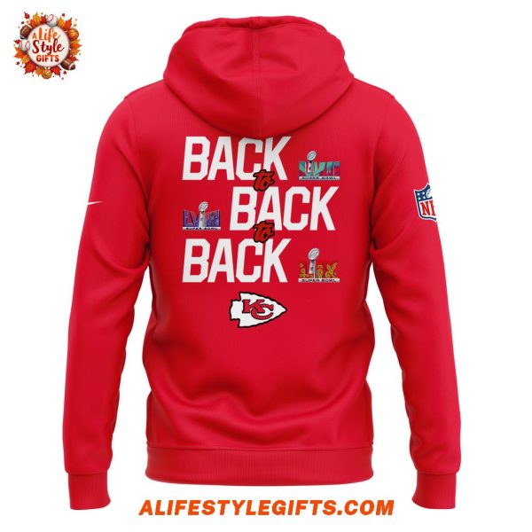 Kansas City Chiefs Champions Super Bowl Lix Back To Back Limited Red Hoodie