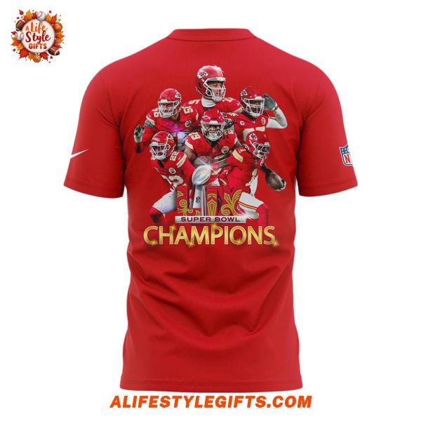 Kansas City Chiefs x 2025 Super Bowl Champions For Fans T-Shirt