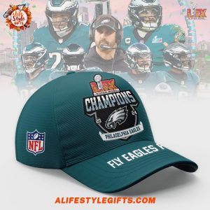 LIX Super Bowl Champions 2025 Philadelphia Eagles Fly Eagles Fly Cap