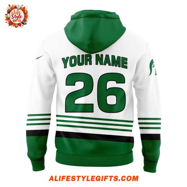 Michigan State Hockey Kelly Greens Uniform For Fans Hoodie