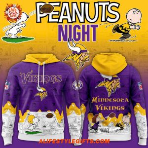 Minnesota Vikings 75th Anniversary of Peanuts For Fans Hoodie