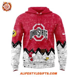 Ohio State Football 75th Anniversary of Peanuts 2025 Hoodie