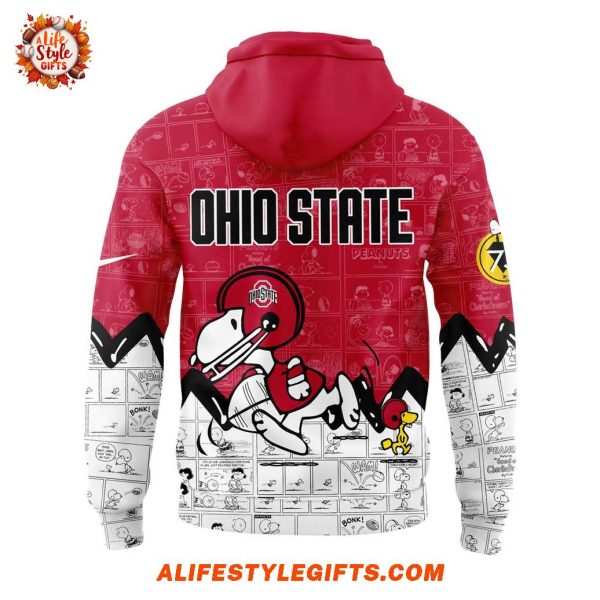 Ohio State Football 75th Anniversary of Peanuts 2025 Hoodie