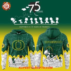 Oregon Football 75th Anniversary of Peanuts 2025 Hoodie