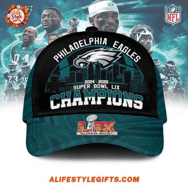 Philadelphia Eagles 2024-2025 Super Bowl LIX Champions Cap