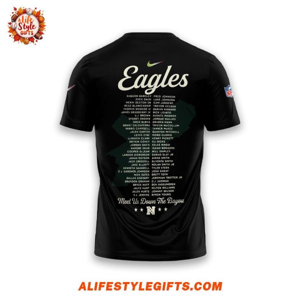 Philadelphia Eagles Super Bowl LIX Champions 2025 Black T-Shirt