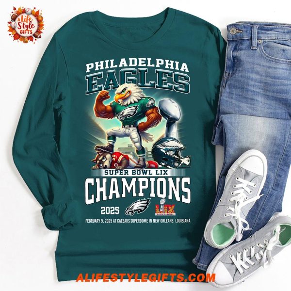 Philadelphia Eagles Super Bowl LIX Champions 2025 Limited T-Shirt