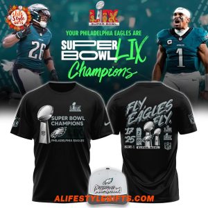 Philadelphia Eagles Super Bowl LIX Champions Fly Eagles Fly Fans T-Shirt Hoodie