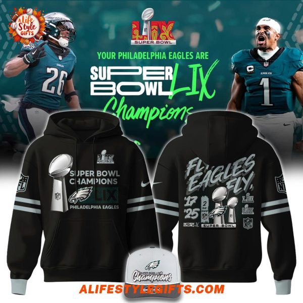 Philadelphia Eagles Super Bowl LIX Champions Fly Eagles Fly Fans T-Shirt Hoodie