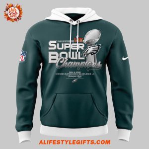 Philadelphia Eagles Victory 2025 Super Bowl LIX Champions Limited Hoodie