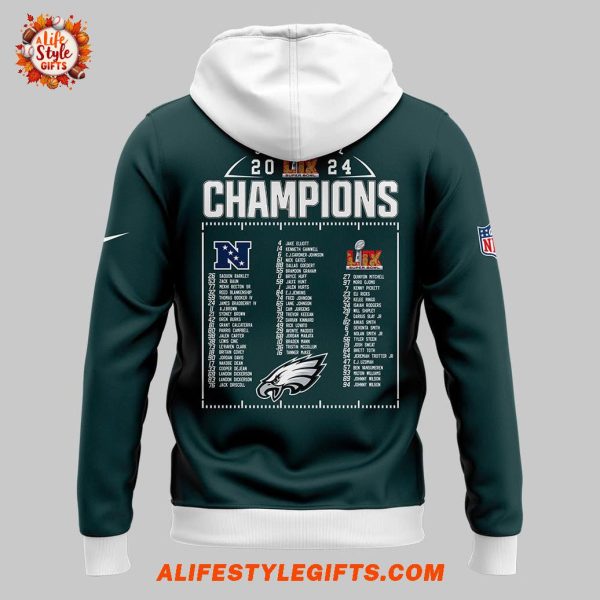 Philadelphia Eagles Victory 2025 Super Bowl LIX Champions Limited Hoodie