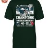 Philadelphia Eagles Super Bowl 2024 LIX Champions Fly Eagles 2D T-Shirt