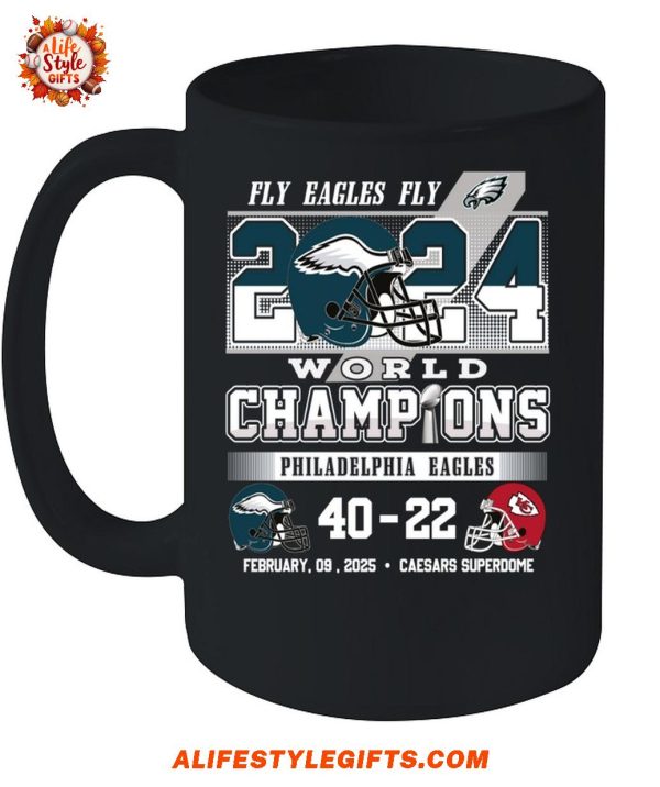 Philadelphia Eagles World Champions 40-22 2 Side T-Shirt