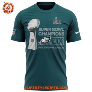 Philadelphia Eagles x Super Bowl LIX 2025 Champions Color Teams T-Shirt