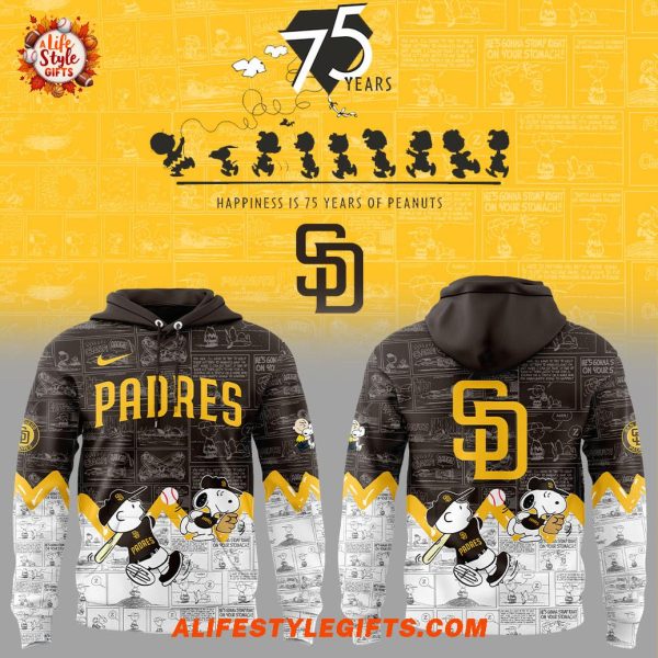 San Diego Padres 75th Anniversary 2025 For Fans Hoodie