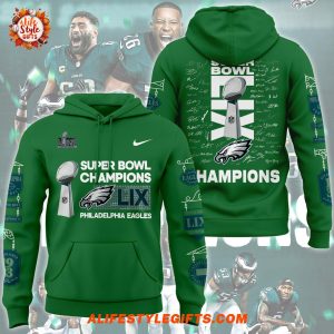 Super Bowl LIX Champions 2025 Philadelphia Eagles For Fans Limited Edition Hoodie