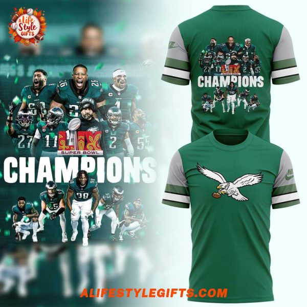 Super Bowl LIX Champions Club Philadelphia Eagles Limited T-Shirt