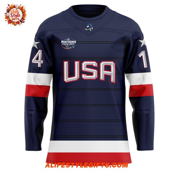 Team USA 4 Nations Face Off 2025 For Fans Premium Hockey Jersey