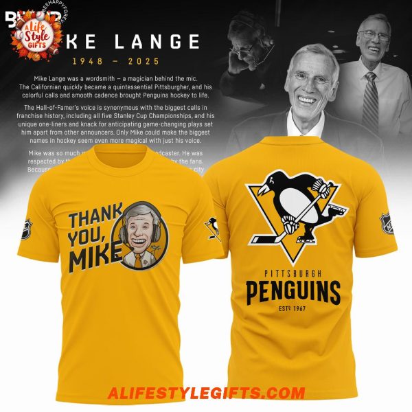 Thank You Mike Pittsburgh Penguins 1948-2025 Hoodie