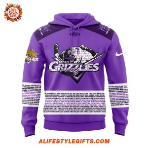 Utah Grizzlies Fight Cancer New 2025 Limited Hoodie