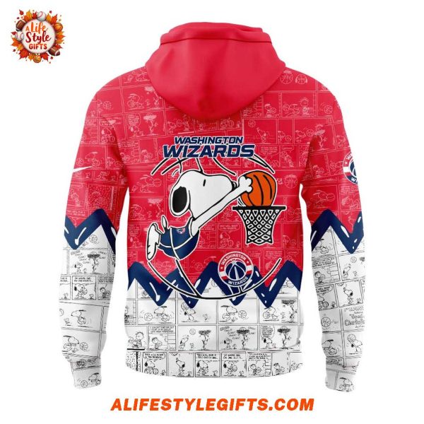 Washington Wizards 75th Anniversary of Peanuts 2025 New Hoodie