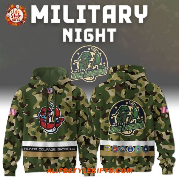 Athens Rock Lobsters Military Appreciation 2025 Hoodie