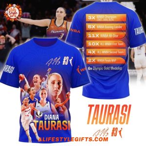 Diana Taurasi Thank You 6x Olympic Gold 2025 T-Shirt