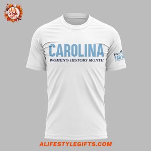 North Carolina Tar Heels Women History Month 2025 T-Shit