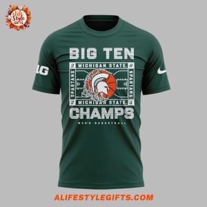 Spartans Basketball Champion Big Ten 2025 For Fans T-Shirt