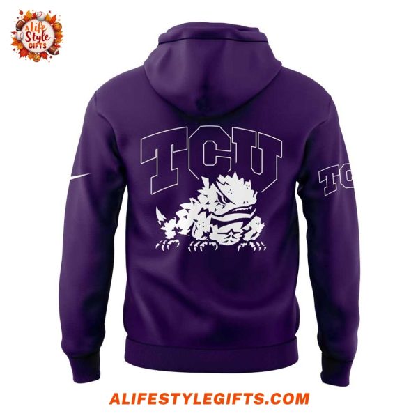 TCU Women’s Basketball BIG 12 Champions 2025 Purple Hoodie