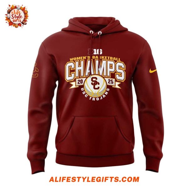 USC Women Basketball Big Ten Regular Season Champs 2025 Hoodie